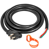 30Ft 50Amp Generator Extension Cord 6 Gauge STW 6/3+8/1 Generator Cord Generator Power Cord N14-50P to Bare Wire Cut Wire Cord Extension Power Cord RV Motor Home Generator Portable