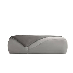 1-Piece King/Cal King Reversible Tencel Comforter Blanket,Gray