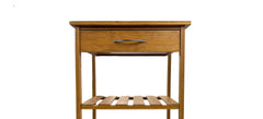 Modern Contemporary Trolley With Three Open Shelves And Storage Drawer