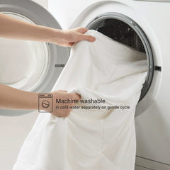1-Piece King/Cal King Reversible Tencel Comforter Blanket,White