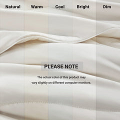 1-Piece King/Cal King Reversible Tencel Comforter Blanket,White
