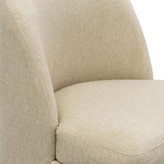 Lyra Dining Chair with castors, Taupe