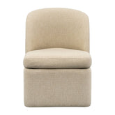 Lyra Dining Chair with castors, Taupe