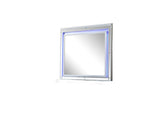 Sterling Mirror Framed LED Mirror Made With Wood in Silver Color same as G150108487(INCLUDES ONLY MIRROR) (NJ inventory)