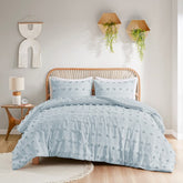 Full/Queen Clip Jacquard Comforter Set