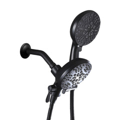 High Pressure 3-Way Rainfall Combo, Luxurious Rain Showerhead and Hand Held Shower Separately or Together, Comes with Shower Hose, Shower Arm