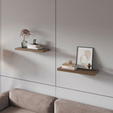 Natural Walnut Floating Shelf