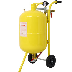 10Gal Pot Sandblaster, 125 Psi Pressure Sand Blasting Complete Kit for Paint, Stain, Rust Removal and Special Surface Treatment of Material