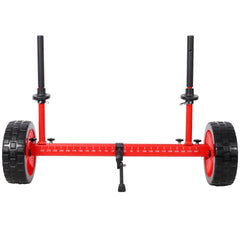 Sit On Top Kayak Cart, Heavy-Duty Plug-in Kayak Cart Dolly with 10 Inch Airless Wheels,Width Adjustable,Red