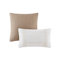 6-Piece Queen Cotton Jacquard Oversized Comforter Set