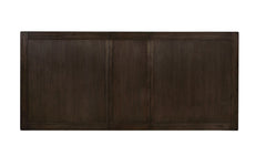 Dining Room 1pc Dining Table Dual Pedestal Trestle Base Espresso Molded Details Transitional Style