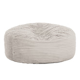 Modern 5-Foot Round Memory Foam Bean Bag Soft Corduroy Fabric Bean Bag Chair, Taupe