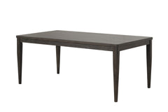 Modern Dining Table Dark Walnut Rubber wood 1pc Table Dining Room Furniture