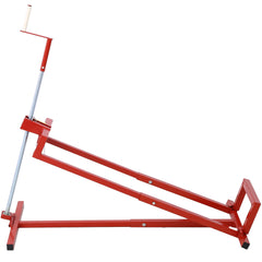 Easy Lawn Mower Lift for Riding Tractors , 800 Lbs Capacity Lawn Tractor Lifter, Ride-on Mower, Cleaning Aid, Universal, Lawn Tractor Lift, Lawn Tractor + 45° Tilt Adjustable, red