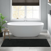1 PCS 24x72" 100% Cotton Tufted 3000 GSM Reversible Bath Rug Black