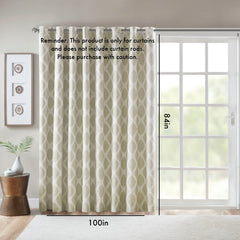 Printed Ikat Blackout Patio Curtain(Only 1 Pc Panel)