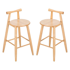 Grove Indoor Rubberwood Barstool, Natural Finished, Set of 2