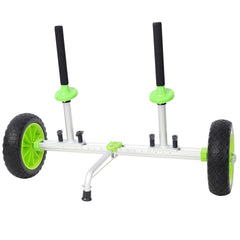 Sit On Top Kayak Cart, Heavy-Duty Plug-in Kayak Cart Dolly with 10 Inch PU Wheels,Width Adjustable