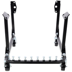750LBS Engine Cradle with Wheels,Heavy-Duty Steel Motor Holder with 4 Swivel Casters and 4 Hook Positions Easy Assembly