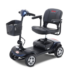 Four wheels Compact Travel Mobility Scooter with 300W Motor for Adult-300lbs, BLUE