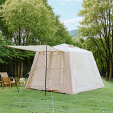 5.76 m ² Inflatable Tents for Camping with canopy, Blow Up Tent with Hand Pump, Easy Setup InflatableTent 4 Season Tent, Waterproof Oxford Air Glamping Tents for Camping Adult 2-3 Person