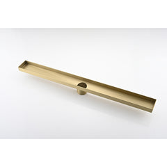 24 Inches Linear Shower Drain, Included Hair Strainer and Leveling Feet