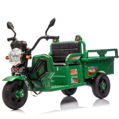 12V Kids Electric 3-Wheel Cargo Truck,2WD,Anti-Slip Wheels,Long Battery Life,Large Storage Space,Extra Wide Seat with LED Lights & Music,Stable Electric Trike for Toddlers,Recommended age: 3-6