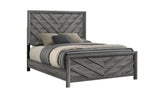 Denver Modern Style Queen Bed Made with Wood in Gray (NJ Inventory)