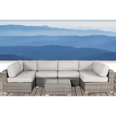 Fully Assembled Wicker Patio Sofa Set for 4 with Cushions Convenient Outdoor Seating Group