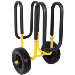 M Shape Suspenz Stand Up Paddle Board & Surfboard Transport Cart With 10in Flat-Free Tires. 150 LBS SUP Carrier Trolley Yelloe Color