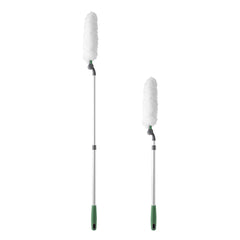 Long handle duster,Dust collector with extension bar,home duster,Easy to use and reusable,white