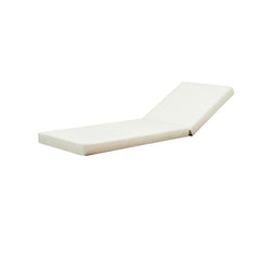 LOUNGE CHAISE SET, ACACIA SOLID WOOD WITH LOUNGE CUSHION (Cream) - Matching Dark Grey Version Available