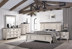 Beautiful Two-Tone Finish 1-Pc Nightstand End Table Two Storage Drawers Bedroom Furniture