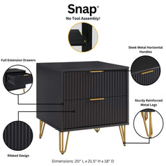 Nightstand in Black