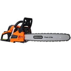 62CC Gas Powered Chainsaw, 20 Inch Oregon Chain&Bar 2-Cycle Petrol Handheld Cordless Chain Saw, Gasoline Gas Chainsaws for Tree Wood Cutting ,WITH OREGON CHAIN&BAR,EPA compliant