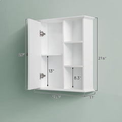 Upgraded Bathroom Wall Cabinet Over The Toilet Storage Cabinet Wall Mounted Storage Cabinet Wooden Medicine Cabinets