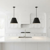 16 inch Diameter Integrated LED Black Pendant