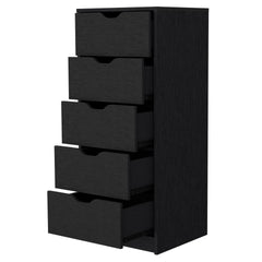 Wenge 5 Narrow Drawer Dresser