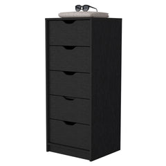 Wenge 5 Narrow Drawer Dresser