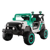 12V Ride on Car with Parent Remote Control, Toddler Electric Car with Spring Suspension, LED Lights & Music Player - Safe Battery Toy for Kids, Christmas & Birthday Gift WIGHT+GREEN