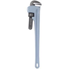 24 inch Pipe Wrench Aluminum Straight Pipe Wrench Heavy Duty 24-Inch Plumbers Wrench,Easy to Carry, Hangable Design, for Water Pipes, Automotive Repairs