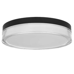 12-inch Black Inegrated LED Flush Mount