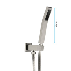 Handheld Shower Head with 59-inch Shower Hose and Adjustable Shower Bracket