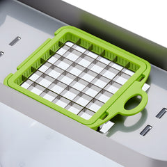 Vegetable Chopper Food Veggie Cutter 3 Stainless Onion Slicer with Container