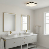 11-inch Black Integrated LED Flush Mount