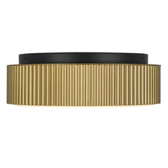 9 inch Brass LED Flush Mount