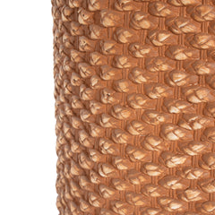 Evie Outdoor Patio Round MGO Side Table, Brown