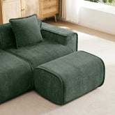 Harrison Ottoman Velvet- Green