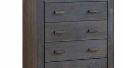Transitional Style 1pc Chest Slat Design Mortise and Tenon Joinery Charcoal Brown Finish Bedroom Furniture