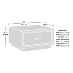 Coffee Table with Elegant Design, Medium Gray finish